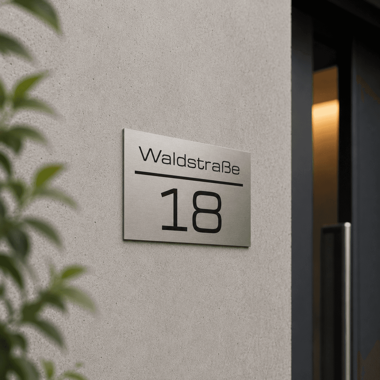 Hausnummernschild Elegant Produktbild