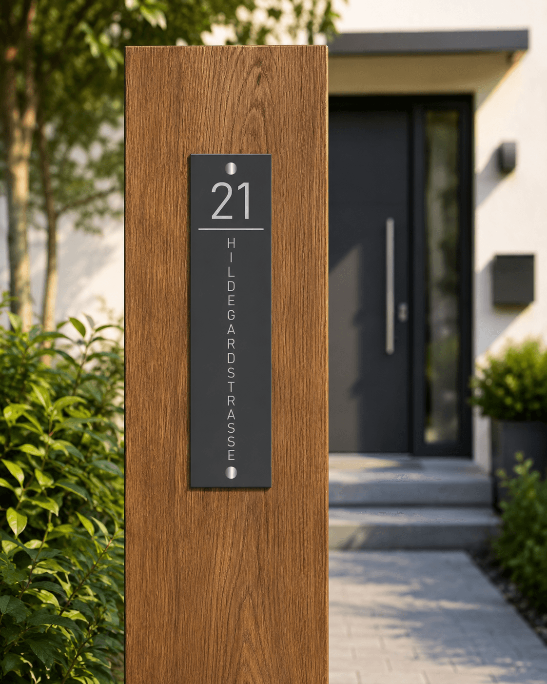 Hausnummernschild 40x13 cm Produktbild